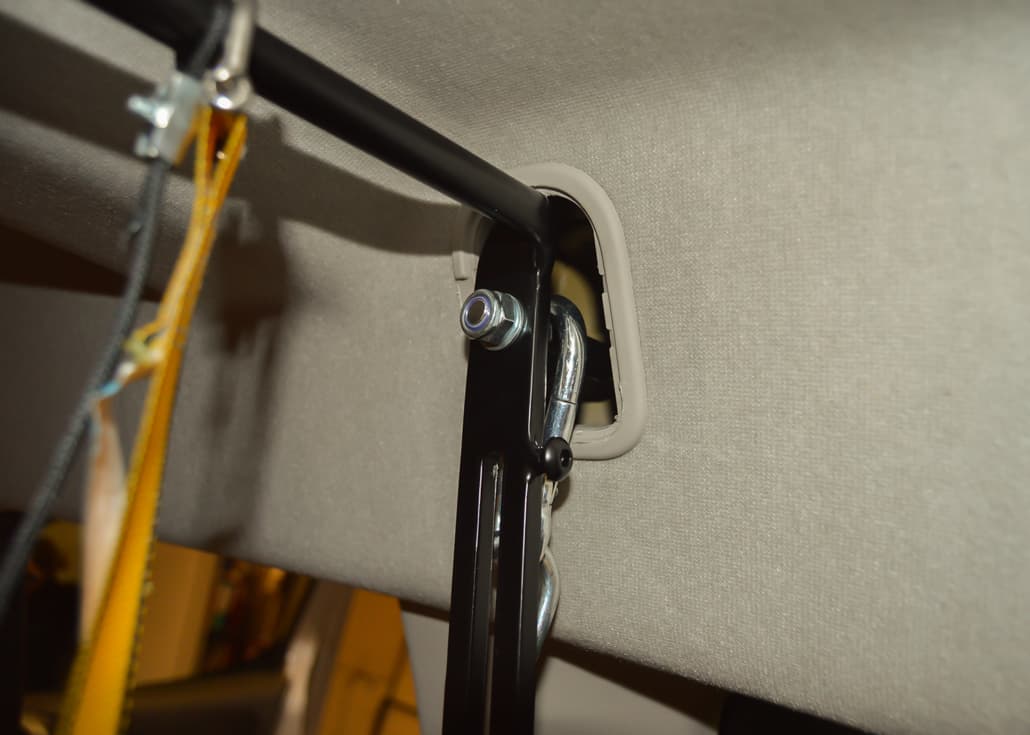 Berlingo II Car Canopy Bed — Luggage net suspension